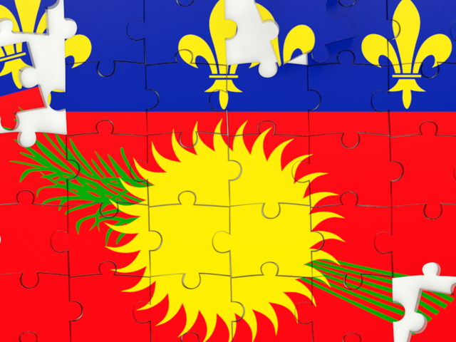 Puzzle. Download flag icon of Guadeloupe at PNG format