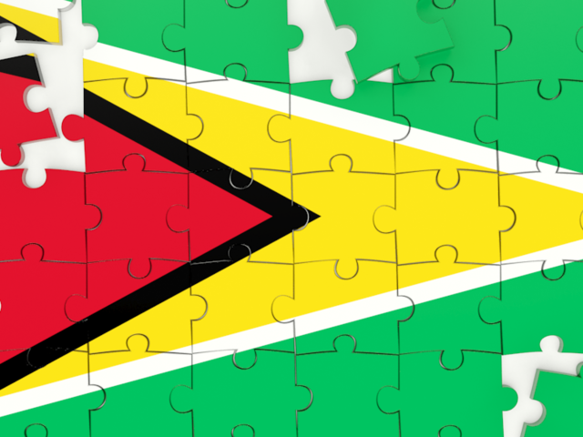 Puzzle. Download flag icon of Guyana at PNG format