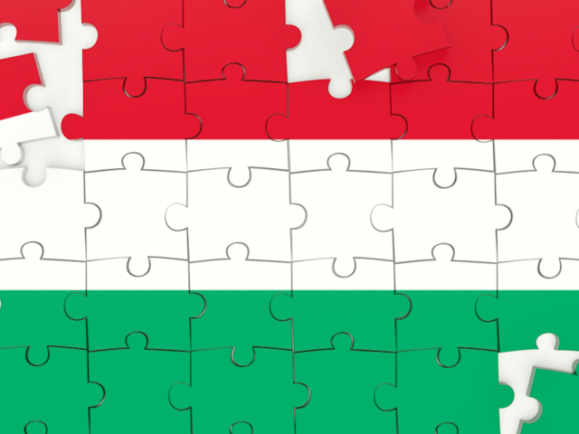 Puzzle. Download flag icon of Hungary at PNG format