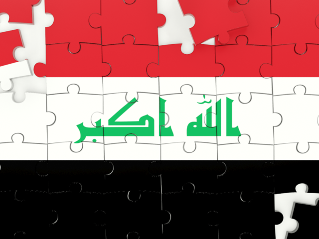 Puzzle. Download flag icon of Iraq at PNG format