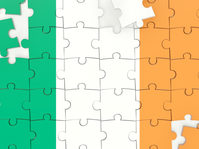 Puzzle. Download flag icon of Ireland at PNG format