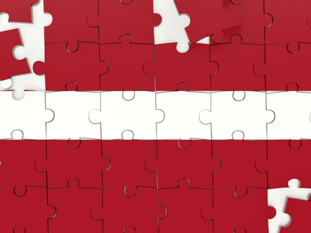 Puzzle. Download flag icon of Latvia at PNG format