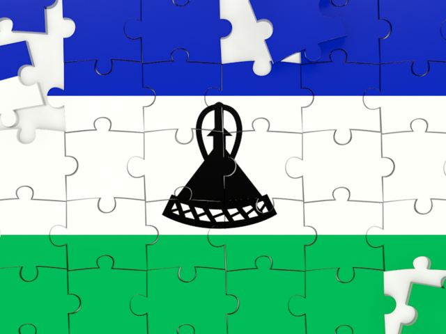 Puzzle. Download flag icon of Lesotho at PNG format