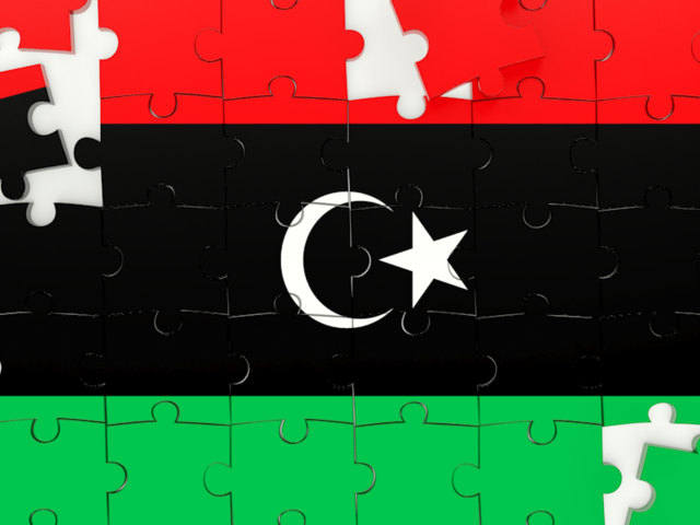 Puzzle. Download flag icon of Libya at PNG format