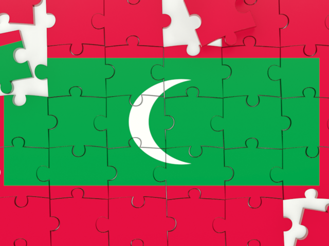 Puzzle. Download flag icon of Maldives at PNG format