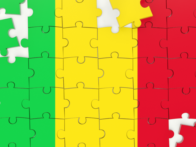 Puzzle. Download flag icon of Mali at PNG format