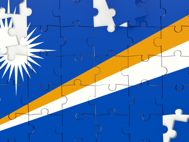 Puzzle. Download flag icon of Marshall Islands at PNG format