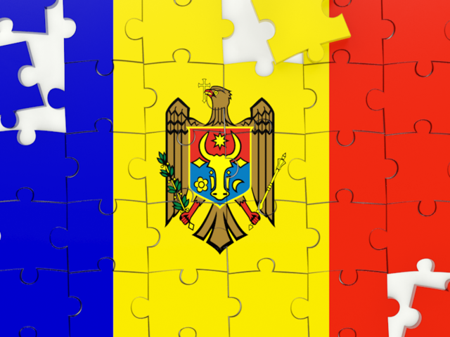 Puzzle. Download flag icon of Moldova at PNG format