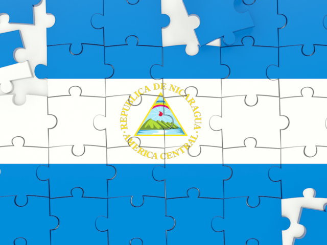 Puzzle. Download flag icon of Nicaragua at PNG format