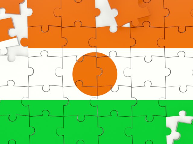 Puzzle. Download flag icon of Niger at PNG format