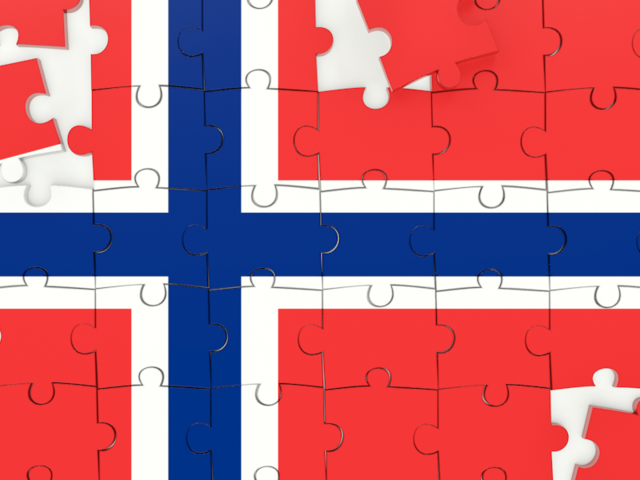 Puzzle. Download flag icon of Norway at PNG format