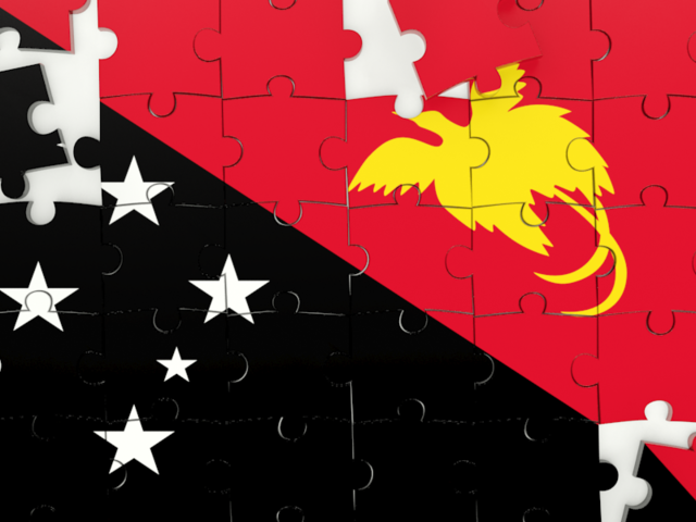 Пазл. Скачать флаг. Папуа — Новая Гвинея