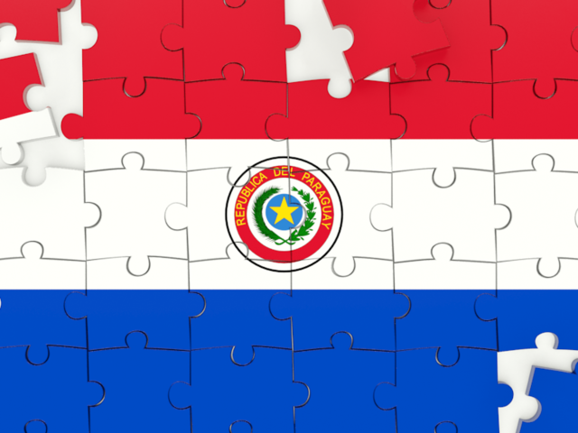 Puzzle. Download flag icon of Paraguay at PNG format