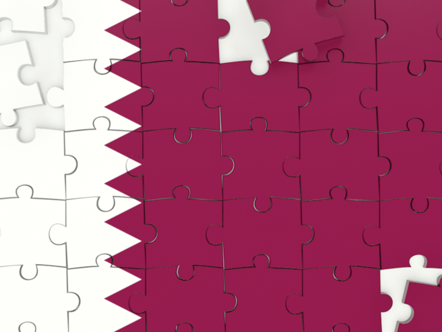 Puzzle. Download flag icon of Qatar at PNG format