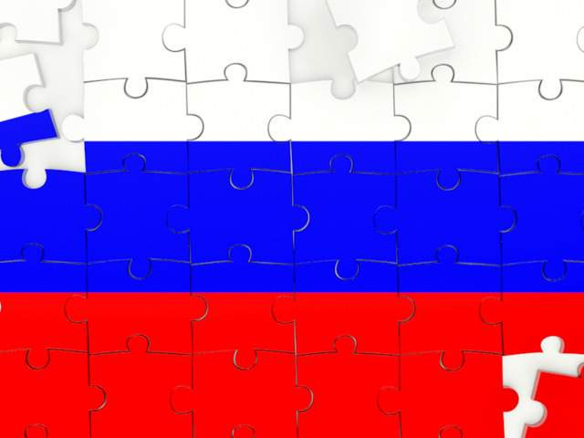 Puzzle. Download flag icon of Russia at PNG format