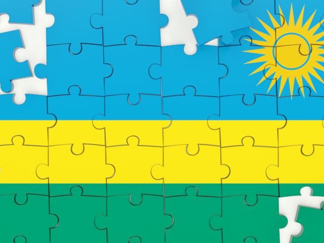 Puzzle. Download flag icon of Rwanda at PNG format