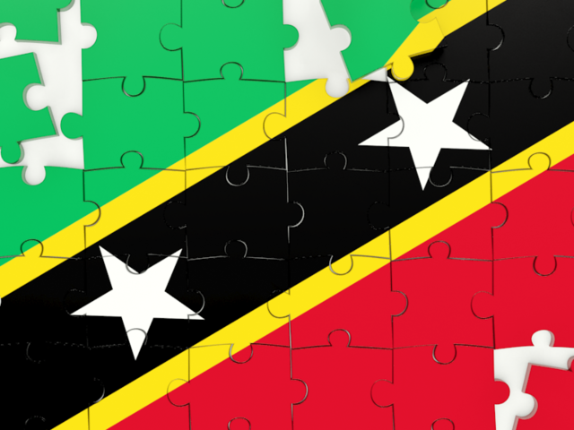 Puzzle. Download flag icon of Saint Kitts and Nevis at PNG format