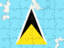 Saint Lucia. Puzzle. Download icon.