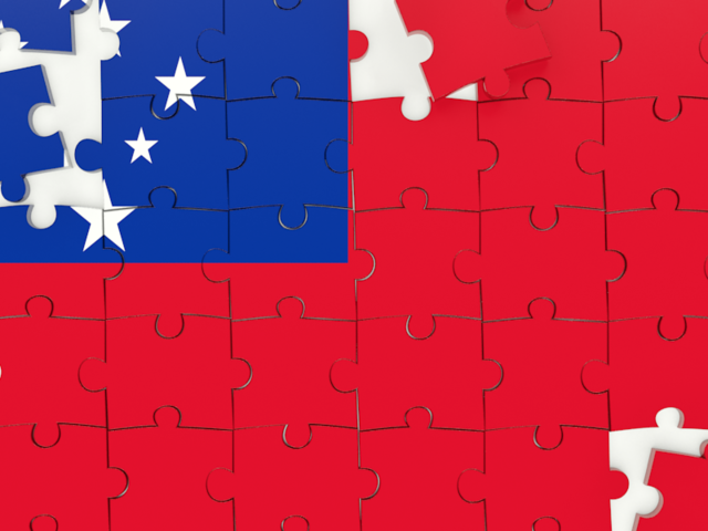 Puzzle. Download flag icon of Samoa at PNG format