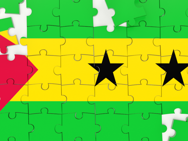 Puzzle. Download flag icon of Sao Tome and Principe at PNG format