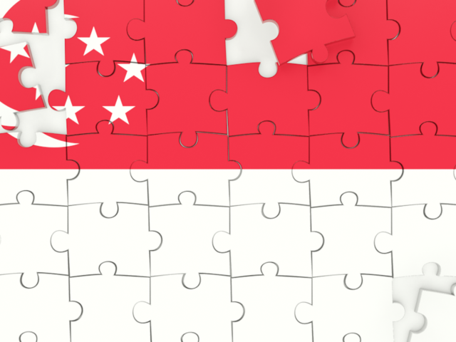 Puzzle. Download flag icon of Singapore at PNG format