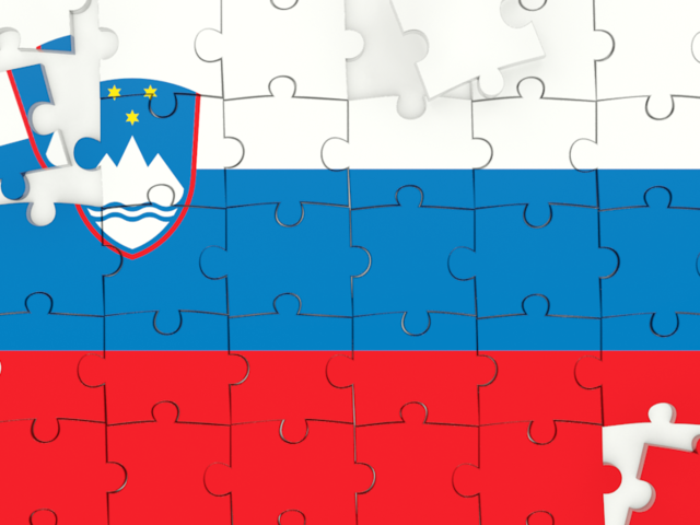 Puzzle. Download flag icon of Slovenia at PNG format