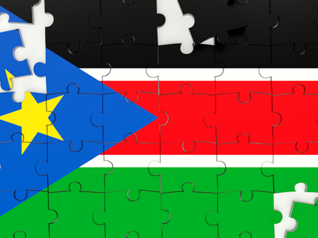 Puzzle. Download flag icon of South Sudan at PNG format