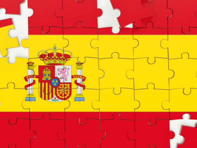 Puzzle. Download flag icon of Spain at PNG format