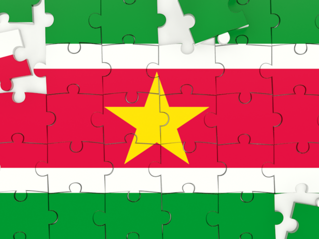 Puzzle. Download flag icon of Suriname at PNG format