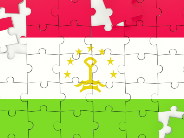 Puzzle. Download flag icon of Tajikistan at PNG format