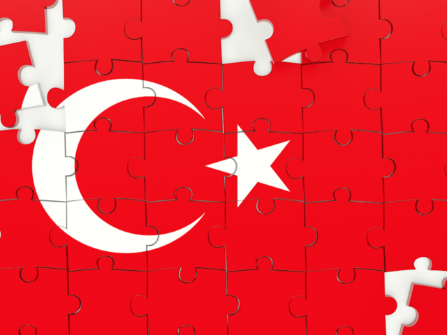 Puzzle. Download flag icon of Turkey at PNG format
