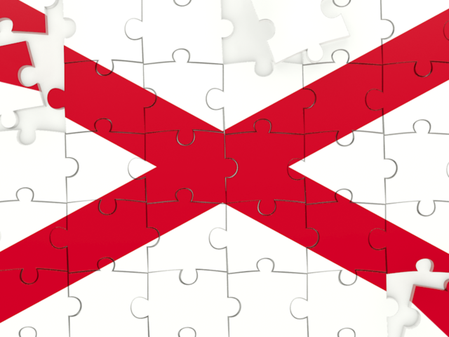 Puzzle. Download flag icon of Alabama