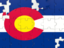 Flag of state of Colorado. Puzzle. Download icon