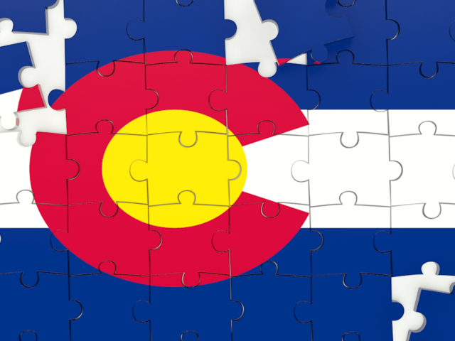 Puzzle. Download flag icon of Colorado