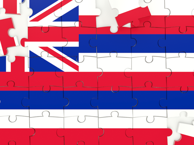 Puzzle. Download flag icon of Hawaii
