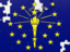Flag of state of Indiana. Puzzle. Download icon