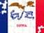 Flag of state of Iowa. Puzzle. Download icon