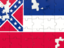 Flag of state of Mississippi. Puzzle. Download icon