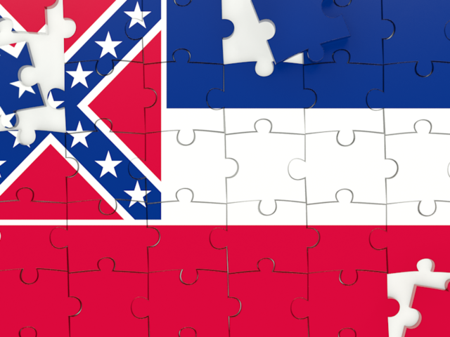 Puzzle. Download flag icon of Mississippi