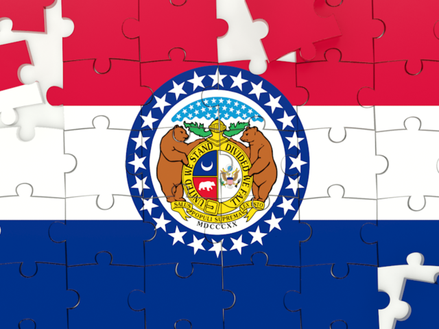 Puzzle. Download flag icon of Missouri