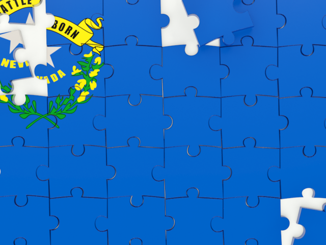 Puzzle. Download flag icon of Nevada