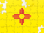 Flag of state of New Mexico. Puzzle. Download icon