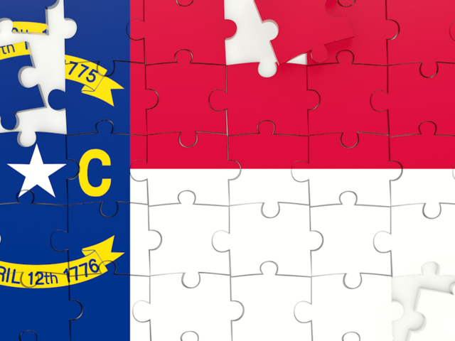 Puzzle. Download flag icon of North Carolina