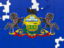 Flag of state of Pennsylvania. Puzzle. Download icon