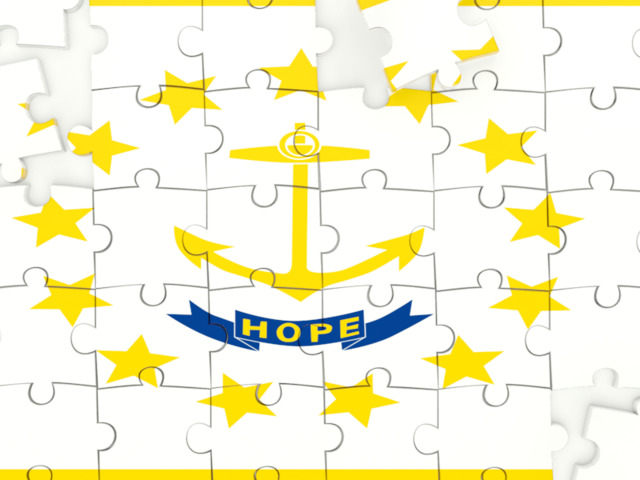 Puzzle. Download flag icon of Rhode Island