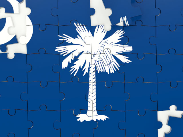 Puzzle. Download flag icon of South Carolina
