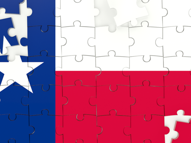 Puzzle. Download flag icon of Texas