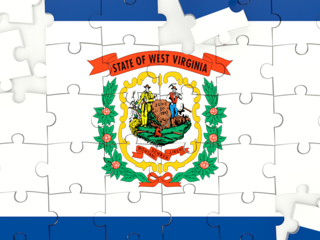 Puzzle. Download flag icon of West Virginia