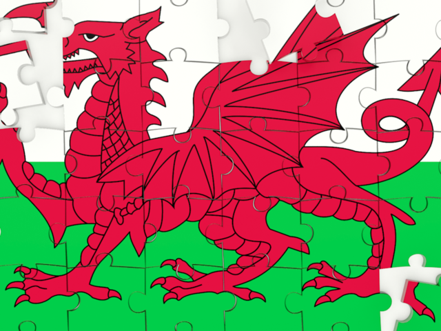 Puzzle. Download flag icon of Wales at PNG format