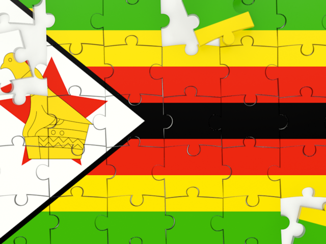 Puzzle. Download flag icon of Zimbabwe at PNG format